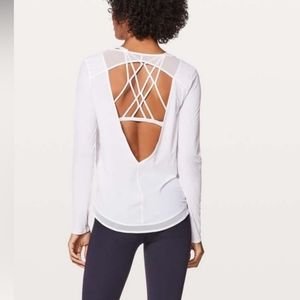 Lululemon mix and mesh long sleeve shirt